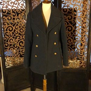 Gray pea coat